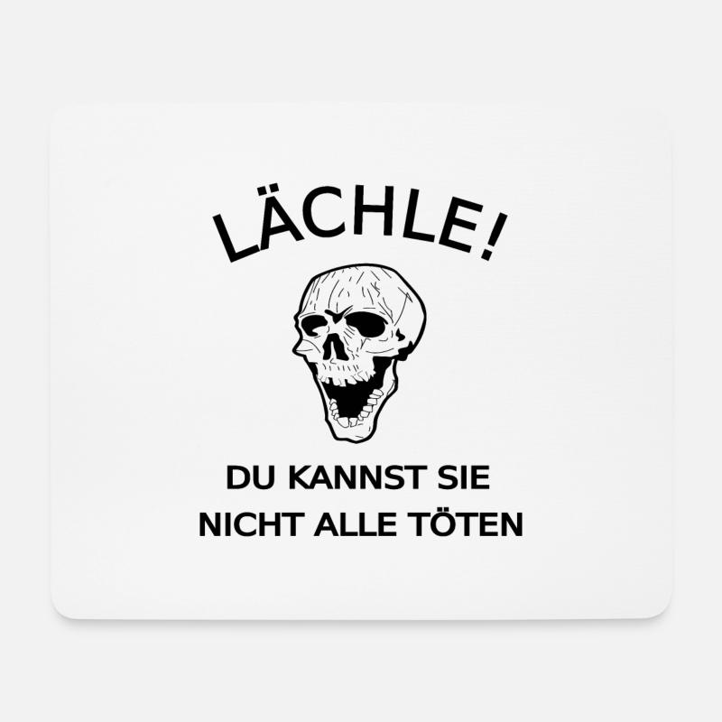 Spruch - Mousepad (Querformat) - Weiß