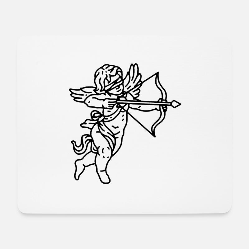 Amor - Mousepad (Querformat) - Weiß