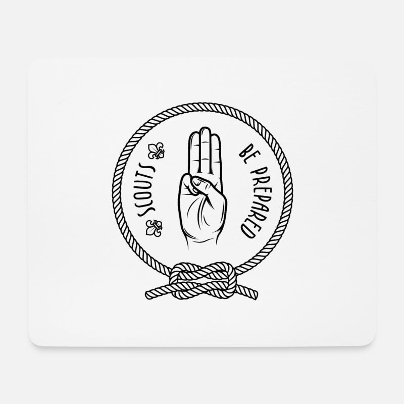 Scouts Be Prepared - Mouse Pad (horizontal) - white