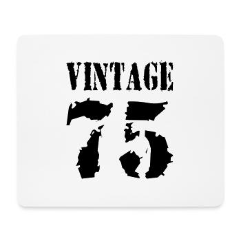 Vintage 1975 - Millésime 75 - Party Vector - Tapis de souris (format paysage) - blanc - Devant