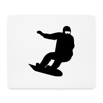 Snowboard Snowboarder - Mousepad (Querformat) - Weiß - Vorne