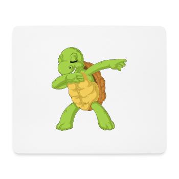 dabbing de tortue - Tapis de souris (format paysage) - blanc - Devant