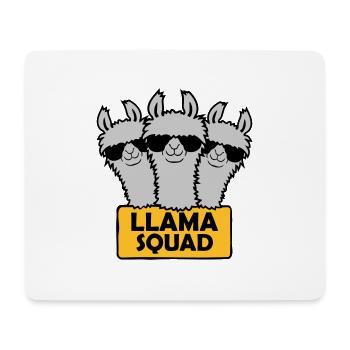 Conception de l’équipe Llama Squad - Tapis de souris (format paysage) - blanc - Devant