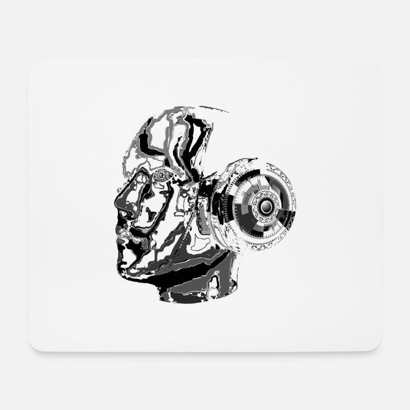 Künstliche Intelligenz K.I. , Roboter - Mousepad (Querformat) - Weiß