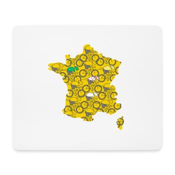 bike bike bikes bikes france cyclist sport tour - Mouse Pad (horizontal) - white - Front