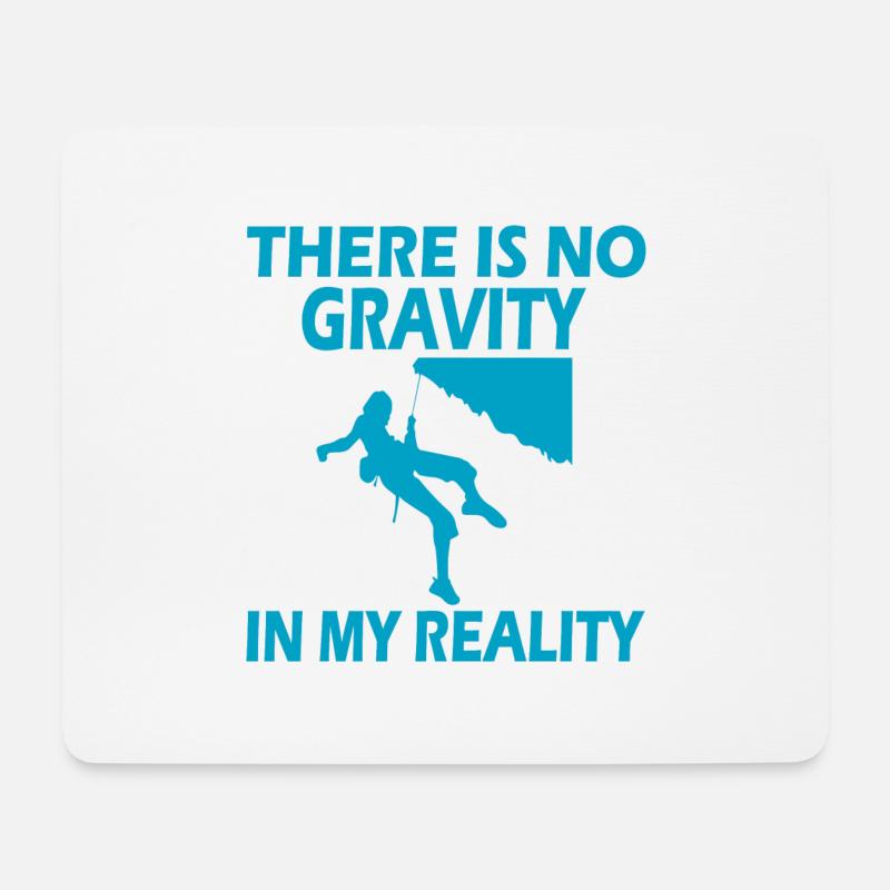 climbing - Mousepad (Querformat) - Weiß