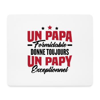 Cadeau pour Grand-père, Un Papy Exceptionnel - Tapis de souris (format paysage) - blanc - Devant