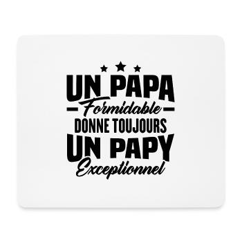 Cadeau pour Grand-père, Un Papy Exceptionnel - Tapis de souris (format paysage) - blanc - Devant