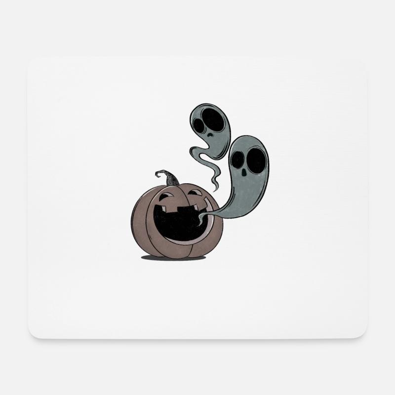 Verfluchter Kürbis - Mousepad (Querformat) - Weiß