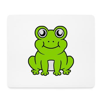 Small seated sweet frog - Mouse Pad (horizontal) - white - Front