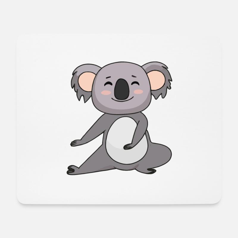 Koalabär Yoga Koala Bär Yoga - Mousepad (Querformat) - Weiß
