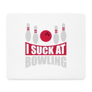 Je suis nul au bowling - Tapis de souris (format paysage) - blanc - Devant