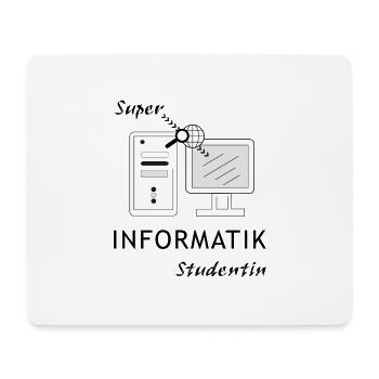 Informatik Studentin - Mousepad (Querformat) - Weiß - Vorne