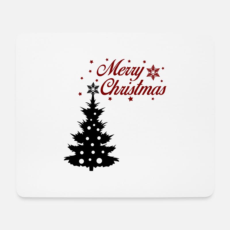 Merry Christmas - Mousepad (Querformat) - Weiß