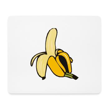 banane 11 A - Tapis de souris (format paysage) - blanc - Devant