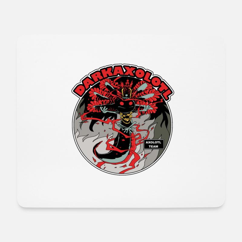 Darkaxolotl - Tapis de souris (format paysage) - blanc