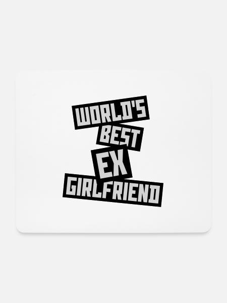 worlds best ex girlfriend - Mousepad (Querformat) - Weiß