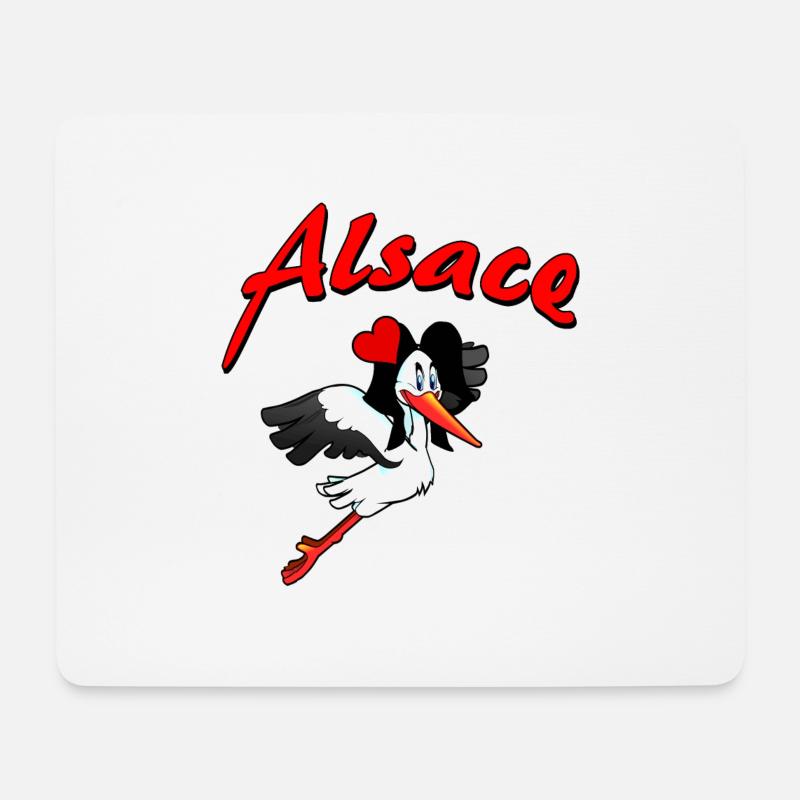 Elsass Sankt Valentin - Mousepad (Querformat) - Weiß