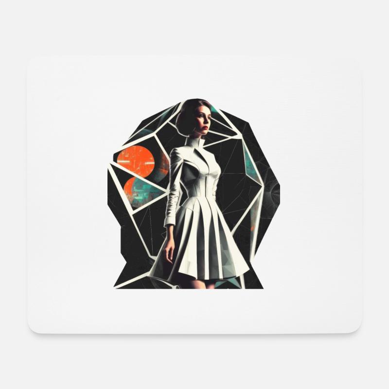 redbubble Retro Flash No22 - Mousepad (Querformat) - Weiß