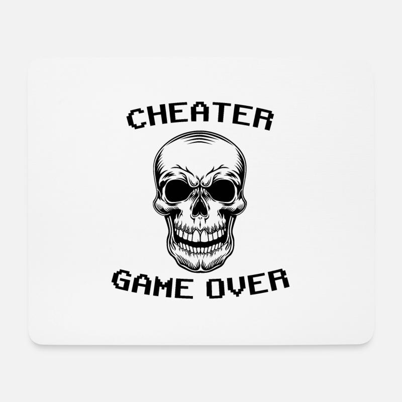 Cheater - Mousepad (Querformat) - Weiß