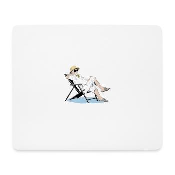 Je suis à la retraite, pas mort - Tapis de souris (format paysage) - blanc - Devant