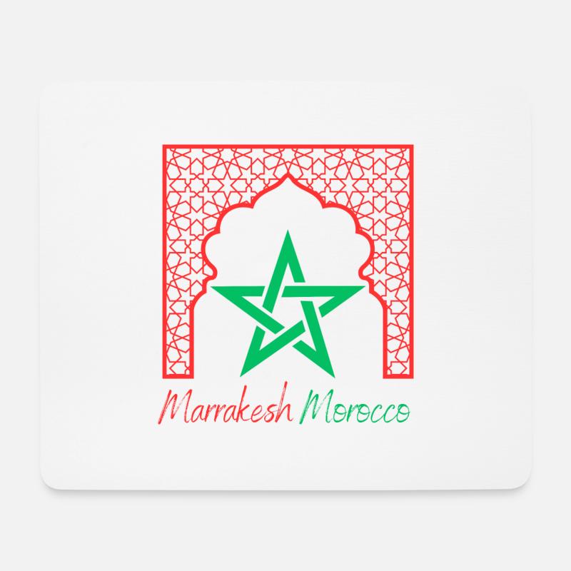 Marrakesch Marokko - Design - Mousepad (Querformat) - Weiß