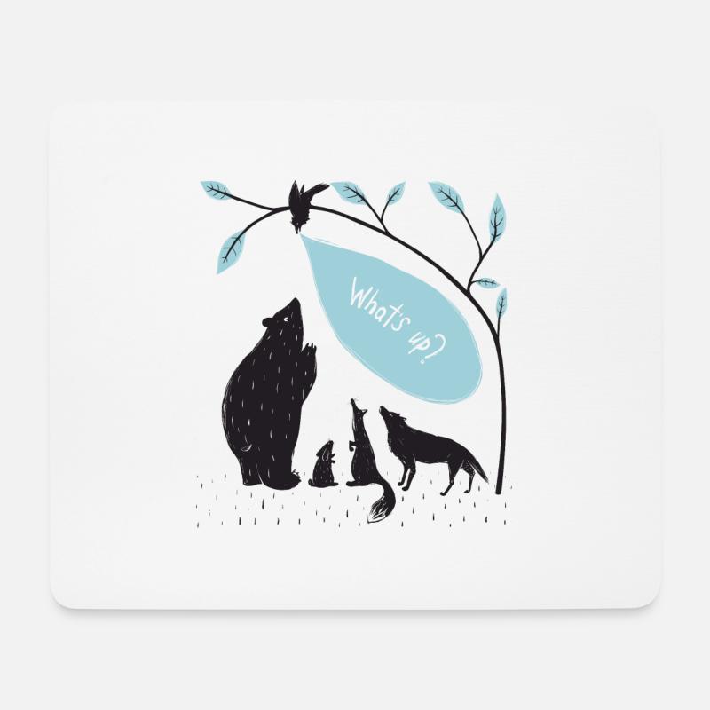 Tiere - Mousepad (Querformat) - Weiß