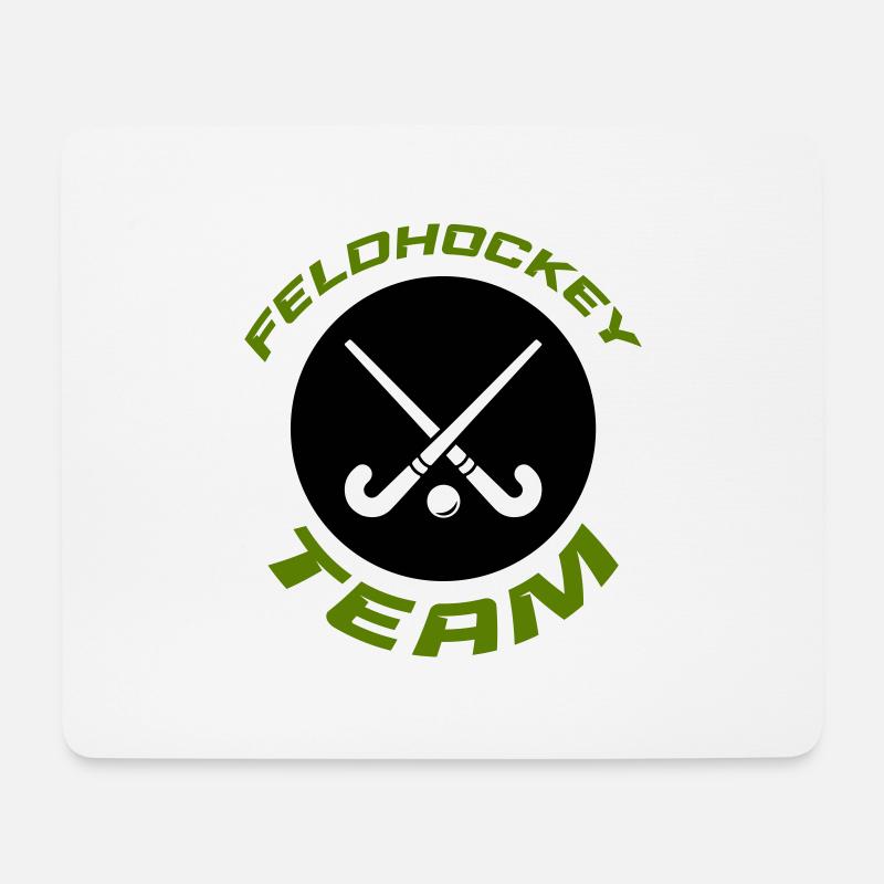 feldhockey team - Mousepad (Querformat) - Weiß