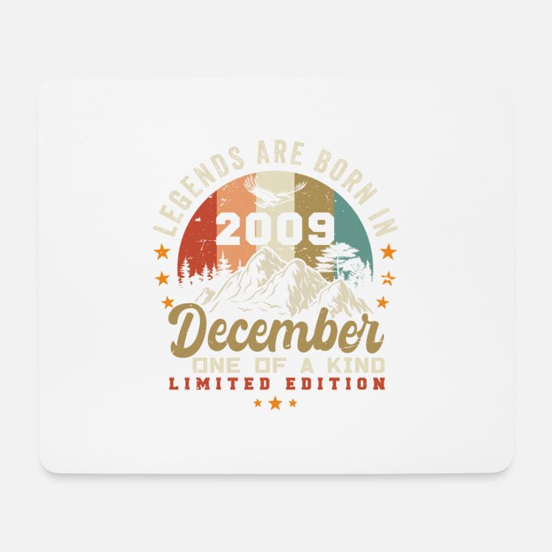 Die Legenden wurden im Dezember 2009 - Retro 2009 - Mousepad (Querformat) - Weiß