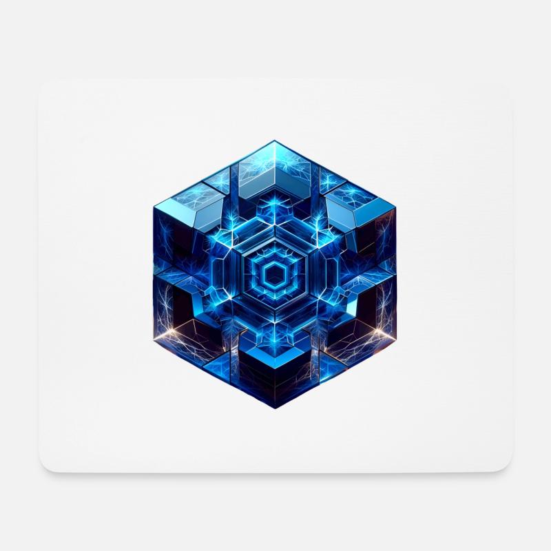 Sci Fi Cube - Mouse Pad (horizontal) - white