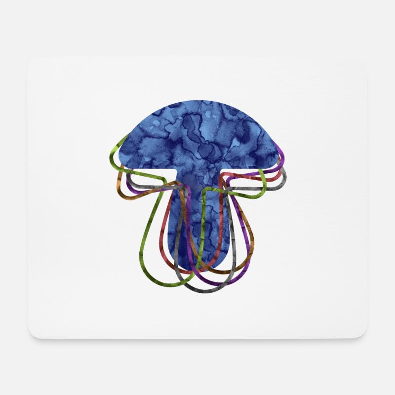 Pilz - Mousepad (Querformat) - Weiß