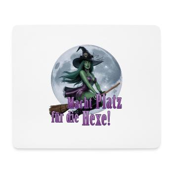 Witch and Full Moon 03 - Mouse Pad (horizontal) - white - Front