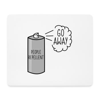 People Repellent Go Away Spray - Mousepad (Querformat) - Weiß - Vorne