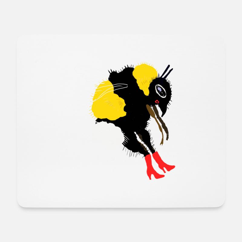 Hummel - Mousepad (Querformat) - Weiß