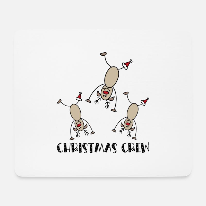 Weihnachten feiern in der Gruppe - Mousepad (Querformat) - Weiß