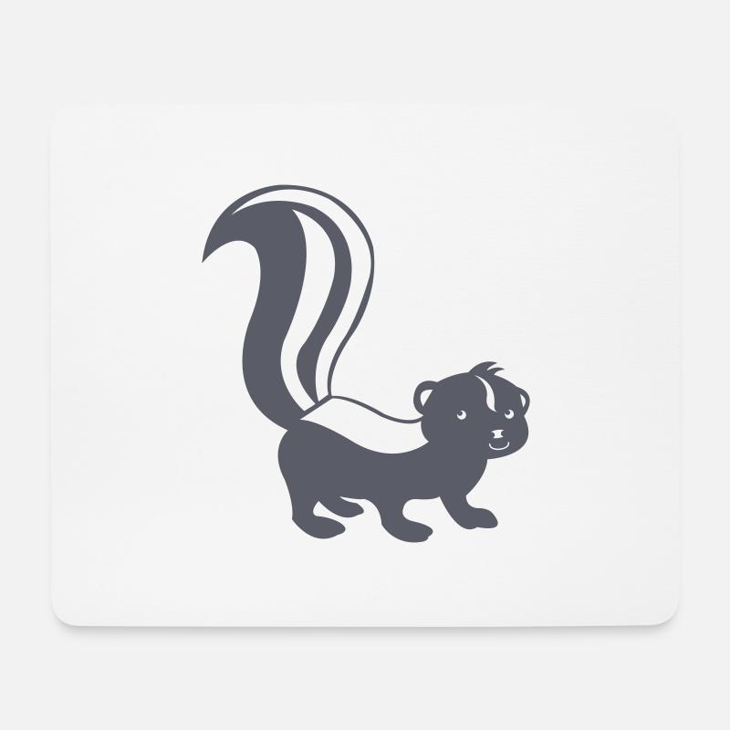 stinktier comic - Mousepad (Querformat) - Weiß