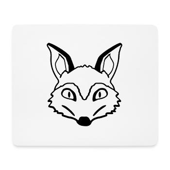 Fuchs Böser Blick Gefährlich Verrückt Wildes Tier - Mouse Pad (horizontal) - white - Front