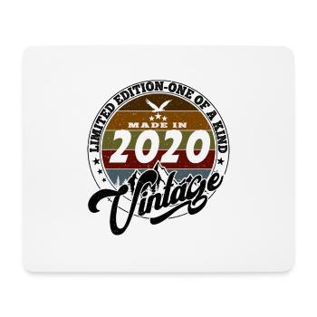 Elegant Vintage: 2020 Retro Geschenk 2020 2025 - Mousepad (Querformat) - Weiß - Vorne