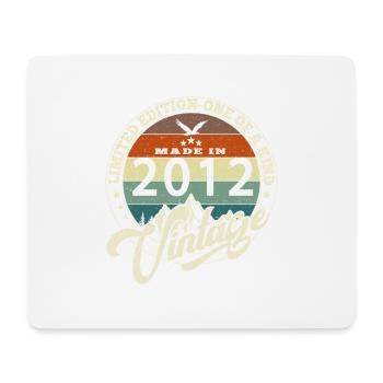 Jahrgang 2012 Best of 2012 - 13 Jahre alter Geburtstag - Mousepad (Querformat) - Weiß - Vorne