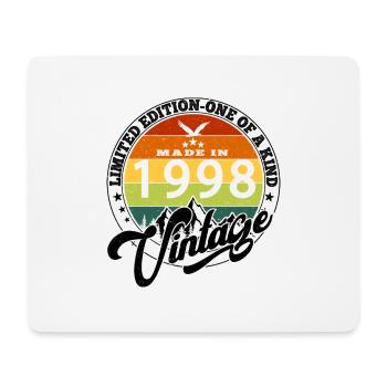 1998 Geburtstag Geboren im Jahrgang 1998 Retro. Editio - Mousepad (Querformat) - Weiß - Vorne