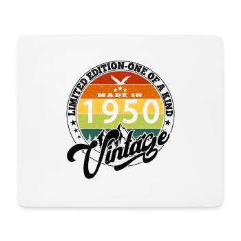1950 Birthday Born in 1950 Vintage Retro. Editio - Mouse Pad (horizontal) - white - Front