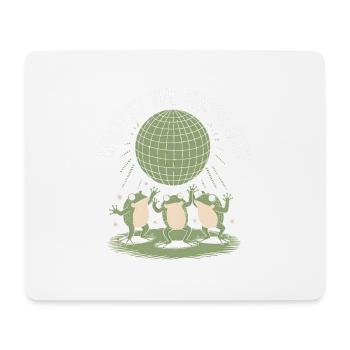Wer hat die Frösche rausgelassen? - Niedlicher Frosch Aufkleber - Mousepad (Querformat) - Weiß - Vorne