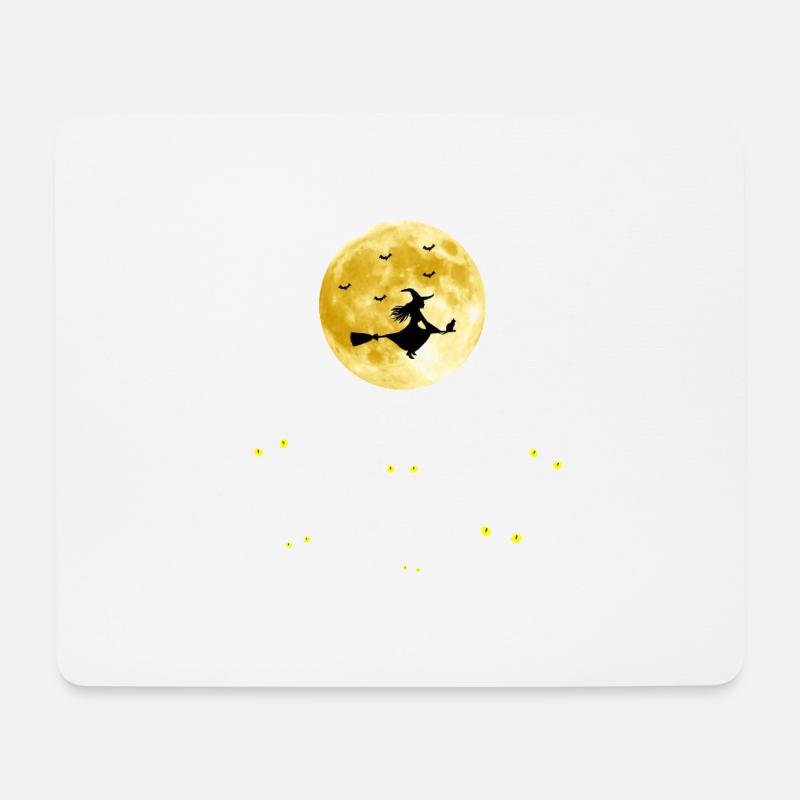 Moonlit Nights Witches' Flight - Mouse Pad (horizontal) - white