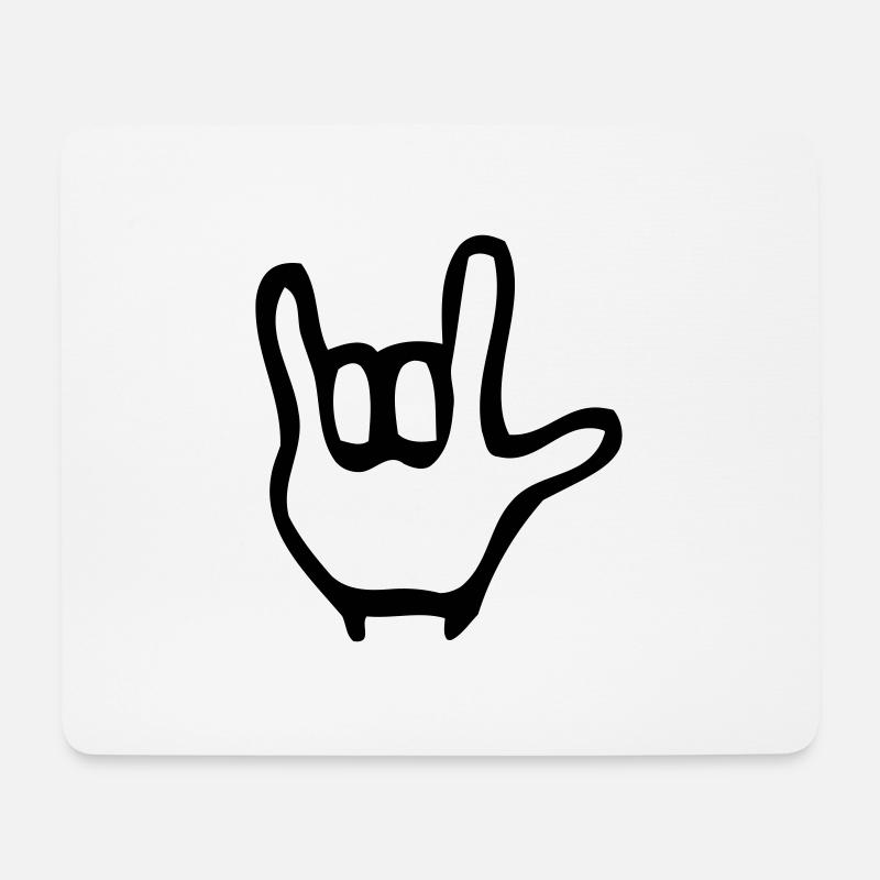 ich liebe Dich - Mousepad (Querformat) - Weiß