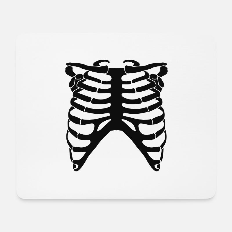 Ribcage Front - Mouse Pad (horizontal) - white