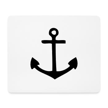 Anker - Mousepad (Querformat) - Weiß - Vorne