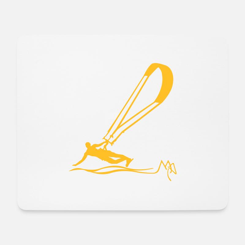 Kiter - Mousepad (Querformat) - Weiß