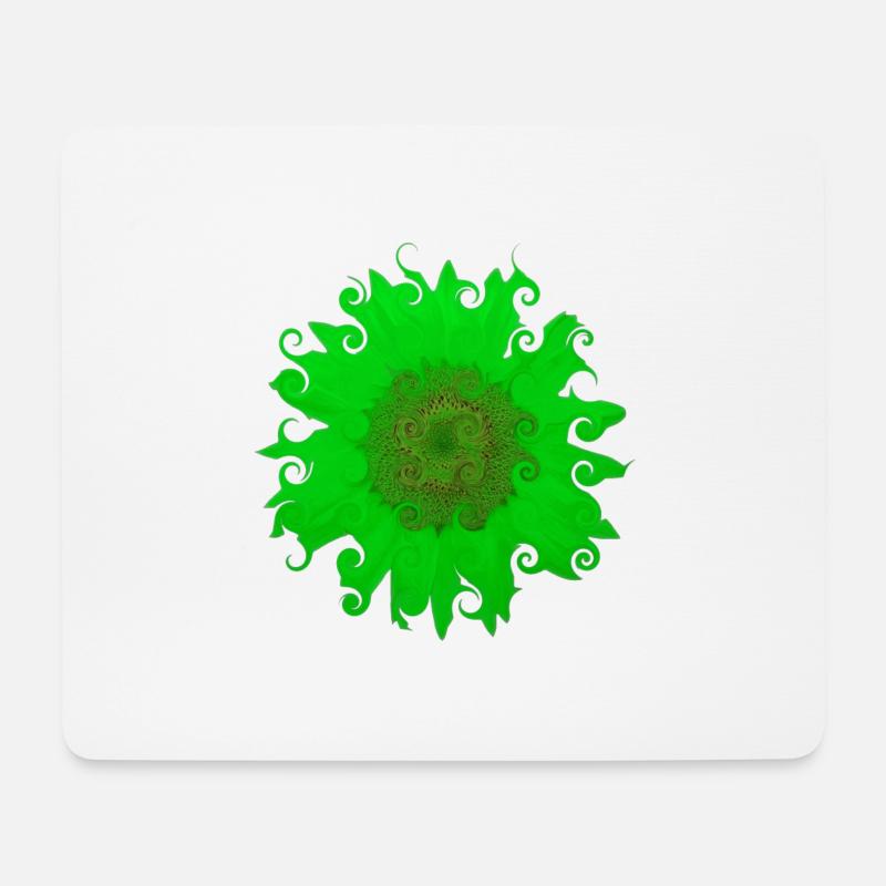Sonnenblume - Mousepad (Querformat) - Weiß