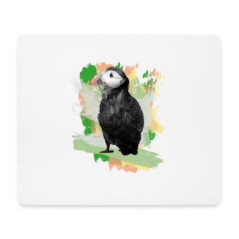 Puffin Grafitti - Mouse Pad (horizontal) - white - Front
