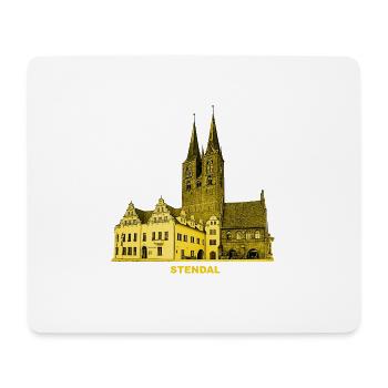 Stendal Town Hall Église Hanséatique Ville d’Altmark - Tapis de souris (format paysage) - blanc - Devant
